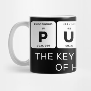 Funny Periodic Table Tshirt  The Key Elements Of Humor Mug